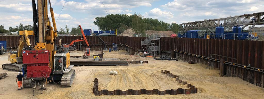 Soil decontamination at Schwarzepumpe, Germany