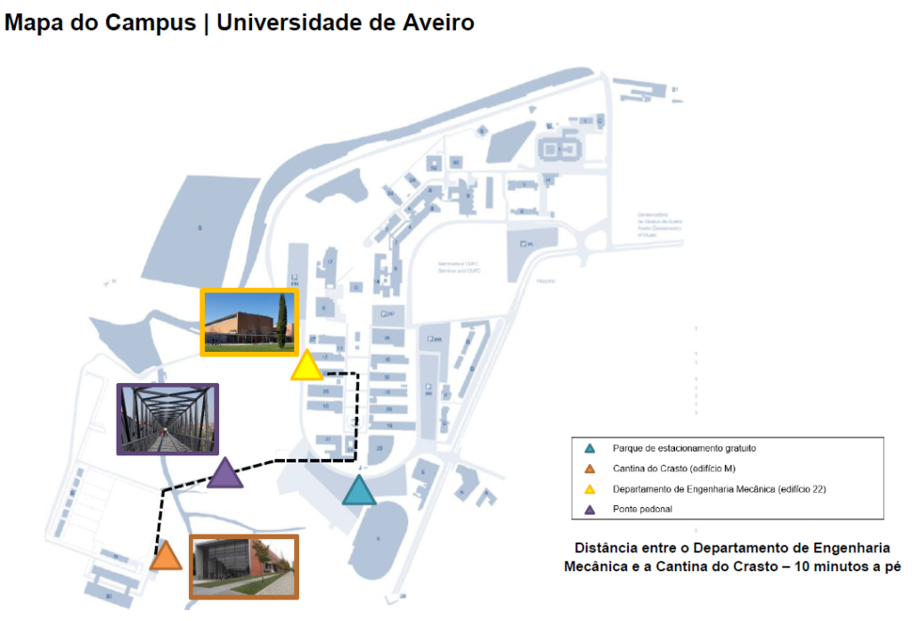 Map of campus - University of Aveiro - Portugal